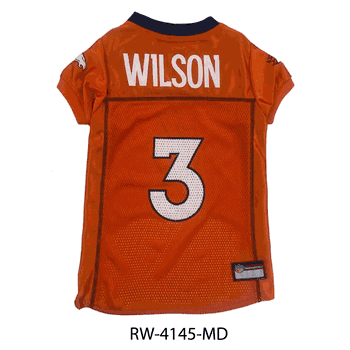 Russell Wilson Denver Broncos Pet Jersey Medium