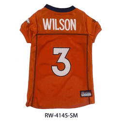 Russell Wilson Denver Broncos Pet Jersey Small