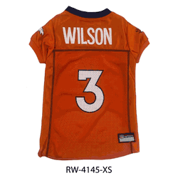 Russell Wilson Denver Broncos Pet Jersey X-Small