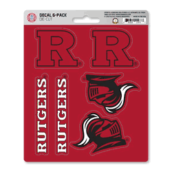 Rutgers Scarlet Knights 6 Count Mini Decal Sticker Pack