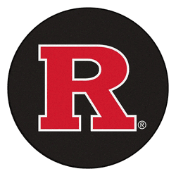 Rutgers Scarlet Knights Hockey Puck Rug - 27in. Diameter