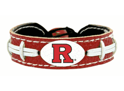 Rutgers Scarlet Knights Team Color Football Bracelet
