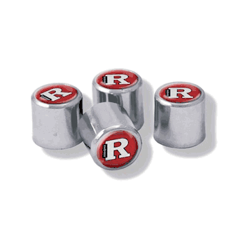 Rutgers Scarlet Knights Valve Stem Caps