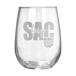 Sacramento Kings 17oz Stemmless Wine Glass