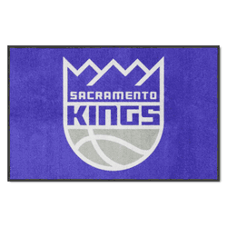 Sacramento Kings 4X6 High-Traffic Mat with Durable Rubber Backing - Landscape Orientation