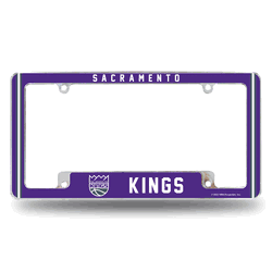 Sacramento Kings Alternate Design All Over Chrome Frame
