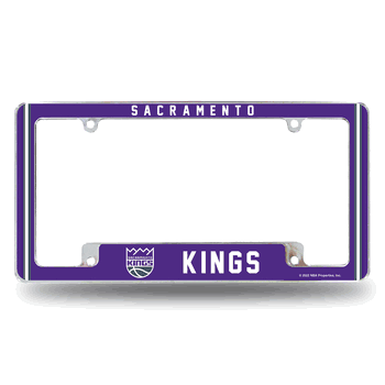 Sacramento Kings Alternate Design All Over Chrome Frame