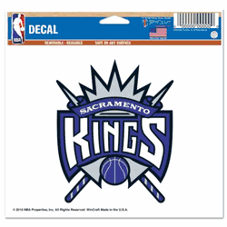 Sacramento Kings Decal 5x6 Color