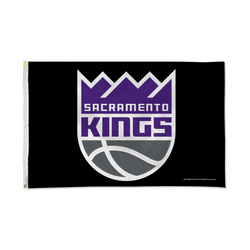 Sacramento Kings Standard - Black 3' x 5' Banner Flag