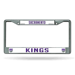 Sacramento Kings Standard Chrome Frame with Plastic Inserts 12" x 6" Car/Truck Auto Accessory