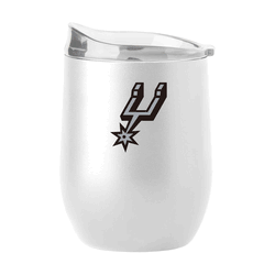 San Antonio Spurs 16oz Swagger White Powder Coat Curved Beverage
