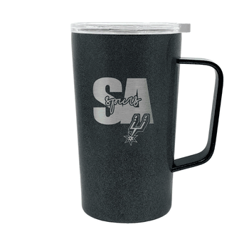 San Antonio Spurs 18oz Onyx Hustle Travel Mug
