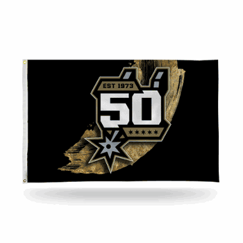 San Antonio Spurs 50th Anniversary Season 3' x 5' Banner Flag Single Sided