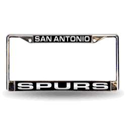 San Antonio Spurs Blk Laser Chrome Frame