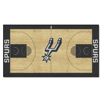 San Antonio Spurs Large Court Runner Rug - 30in. x 54in.