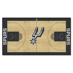 San Antonio Spurs Large Court Runner Rug - 30in. x 54in.