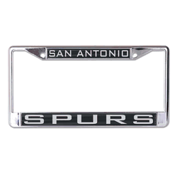 San Antonio Spurs License Plate Frame - Inlaid