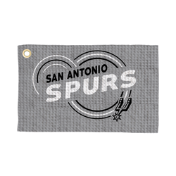 San Antonio Spurs NBA Droplets Waffle Fan Towel 16x25 inches