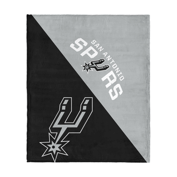San Antonio Spurs NBA Halftone Silk Touch Throw Blanket 46x60 inches
