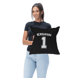 San Antonio Spurs NBA Victor Wembanyama Throw Pillow 18x18 inches