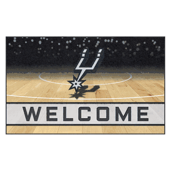 San Antonio Spurs Rubber Door Mat - 18in. x 30in.
