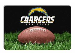 San Diego Chargers Pet Bowl Mat Classic Football Size Large CO