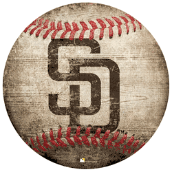 San Diego Padres 12" Baseball Shaped Sign