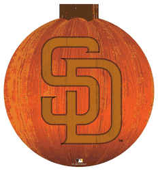 San Diego Padres 12 in. Halloween Pumpkin Sign