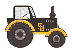 San Diego Padres 12" Tractor Cutout Sign