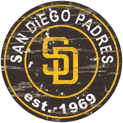 San Diego Padres 24" Established Date Round Sign
