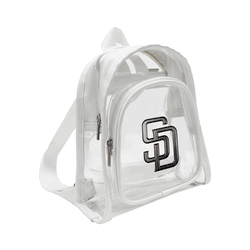 San Diego Padres 3D Logo Clear Mini Backpack