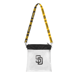 San Diego Padres 3D Logo Clear Satchelette