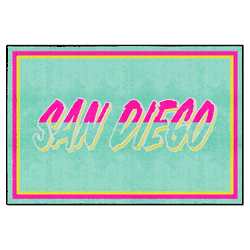 San Diego Padres 5ft. x 8 ft. Plush Area Rug