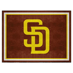 San Diego Padres 8ft. x 10 ft. Plush Area Rug