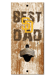 San Diego Padres Best Dad Bottle Opener  Wood Sign