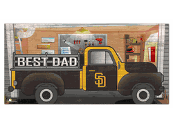 San Diego Padres Best Dad Truck 6x12 Sign