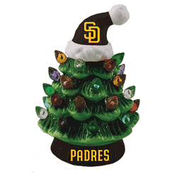 San Diego Padres Christmas Tree 4 Inch LED Tabletop