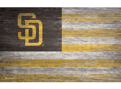 San Diego Padres Distressed Flag 11x19