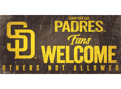 San Diego Padres Fans Welcome 6x12 Sign