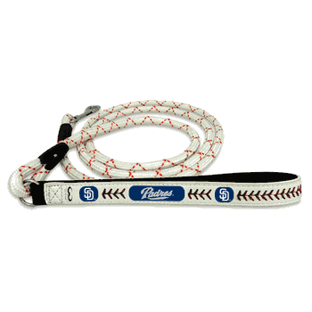 San Diego Padres Frozen Rope Baseball Leather Leash - L