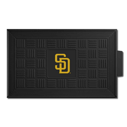 San Diego Padres Heavy Duty Vinyl Medallion Door Mat - 19.5in. x 31in.