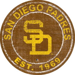 San Diego Padres Heritage Logo Round Sign