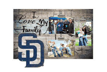 San Diego Padres I Love my Family Clip Frame