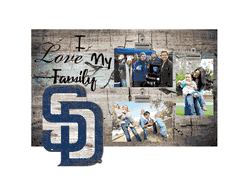 San Diego Padres I Love my Family Clip Frame