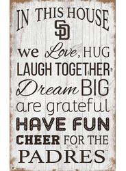 San Diego Padres In This House 11x19 Sign