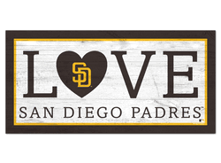 San Diego Padres Love 6x12 Sign