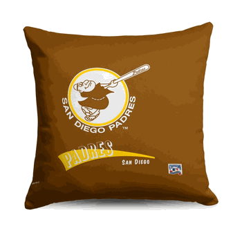 San Diego Padres MLB CC Throwback Throw Pillow