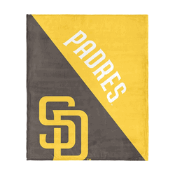 San Diego Padres MLB Halftone Silk Touch Throw Blanket 46x60 inches