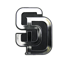 San Diego Padres Molded Chrome Plastic Emblem