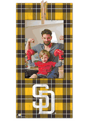San Diego Padres Plaid Clothespin 6x12 Sign